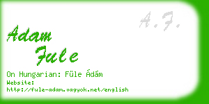 adam fule business card