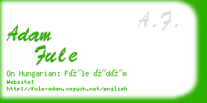 adam fule business card